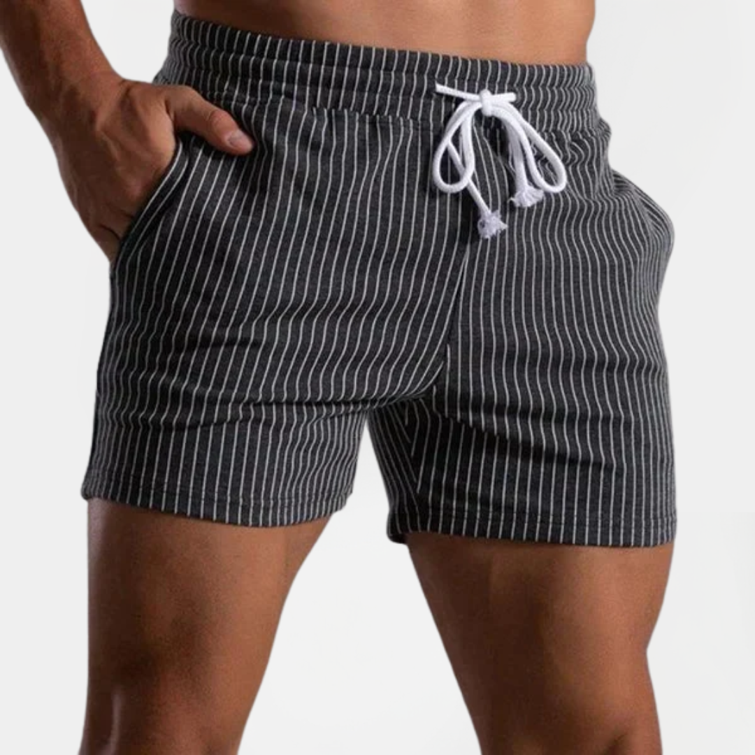 Grant | Striped Drawstring Shorts