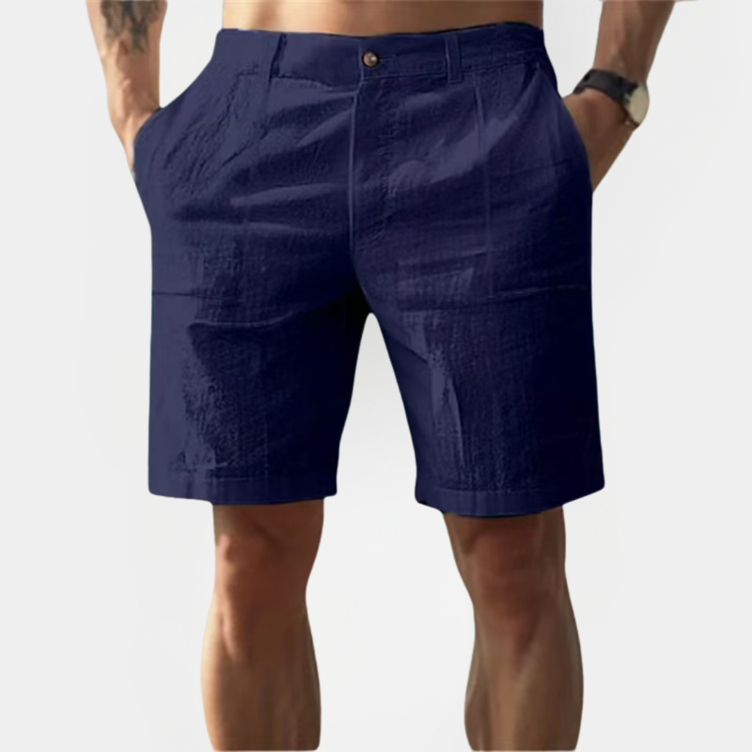 Tristan | Cotton Linen Chino Shorts