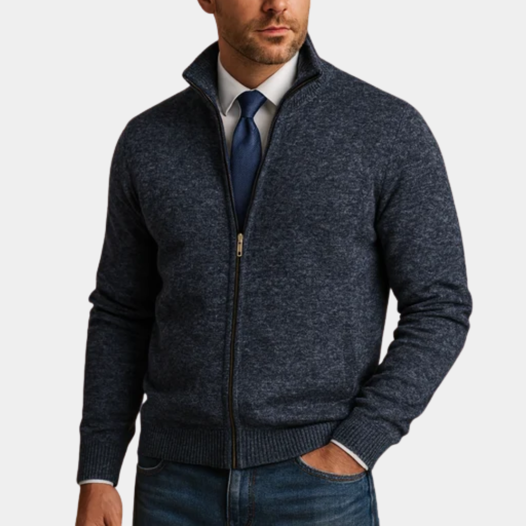Harrison | Zip-Up Knit Sweater