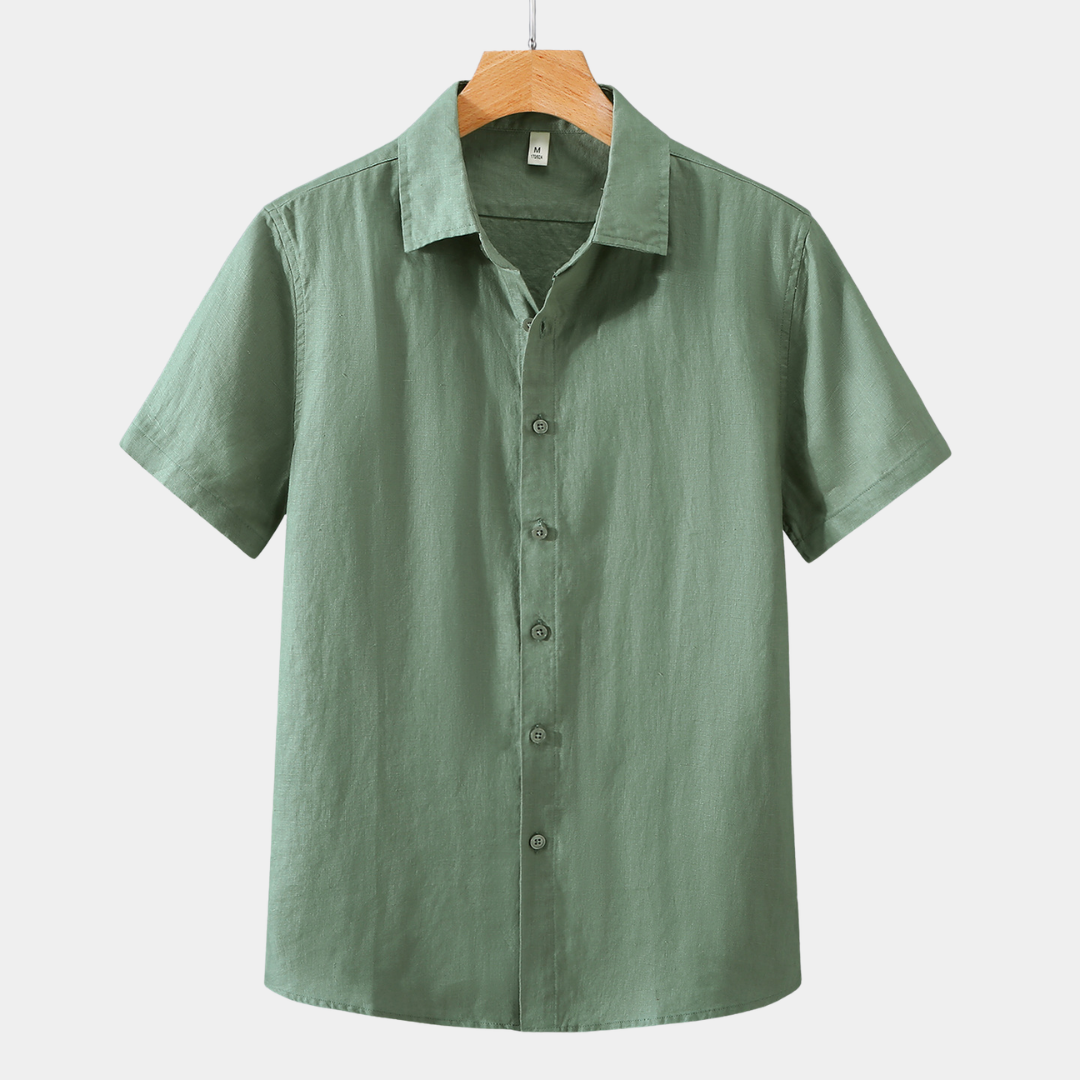 Finn | Classic Linen Short Sleeve Shirt