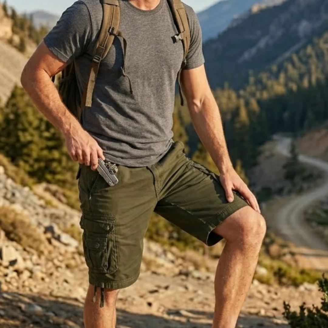 Ronan | Cotton Cargo Shorts