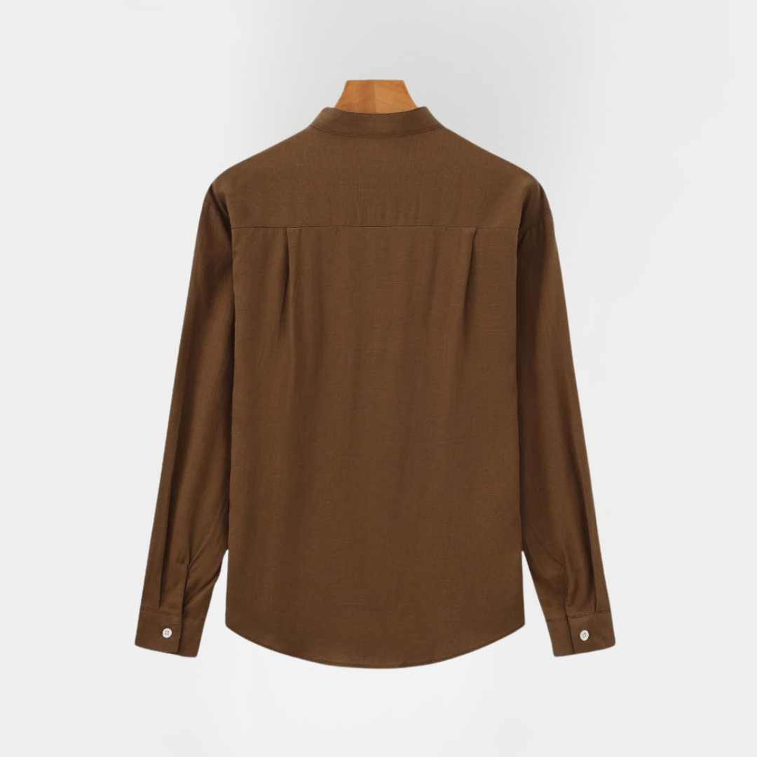 Rowan | Band Collar Shirt