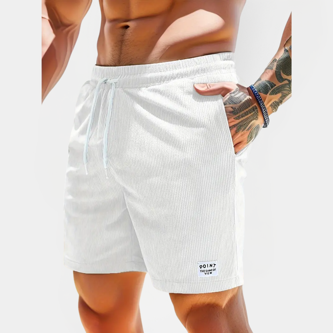 Elliot | Ribbed Drawstring Shorts