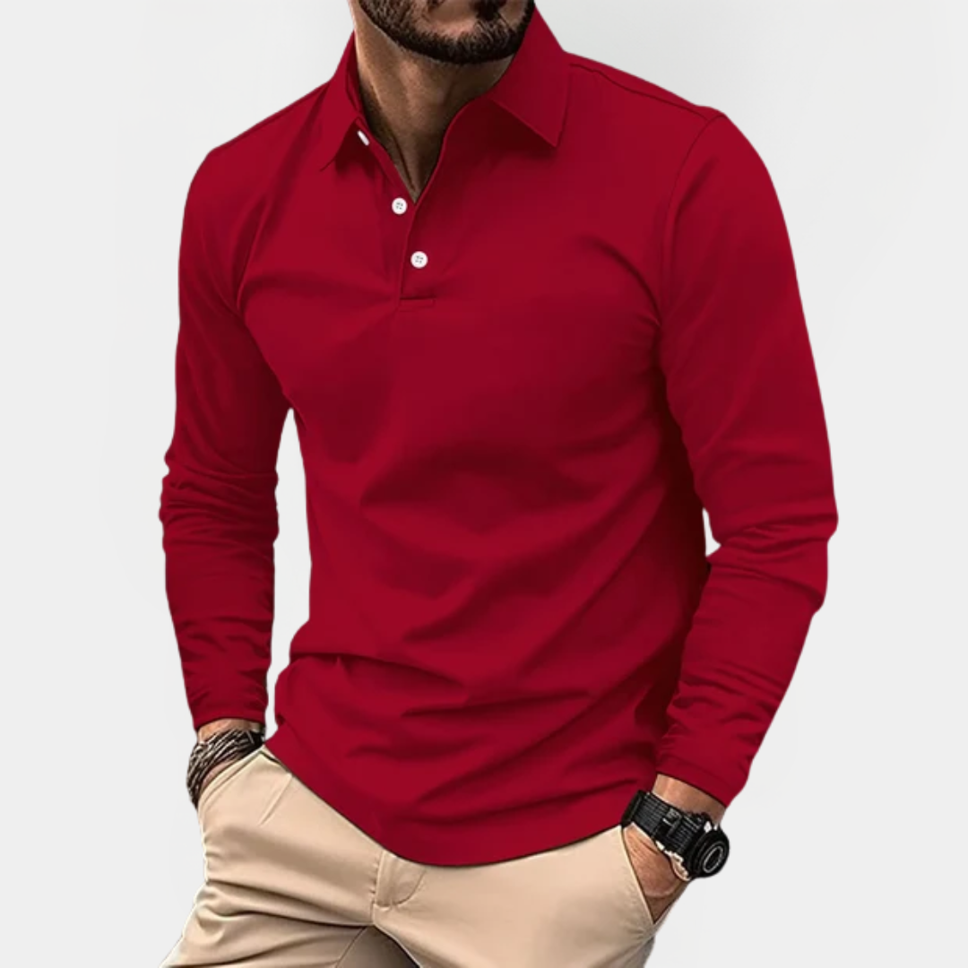 Beckett | Long Sleeve Polo Shirt