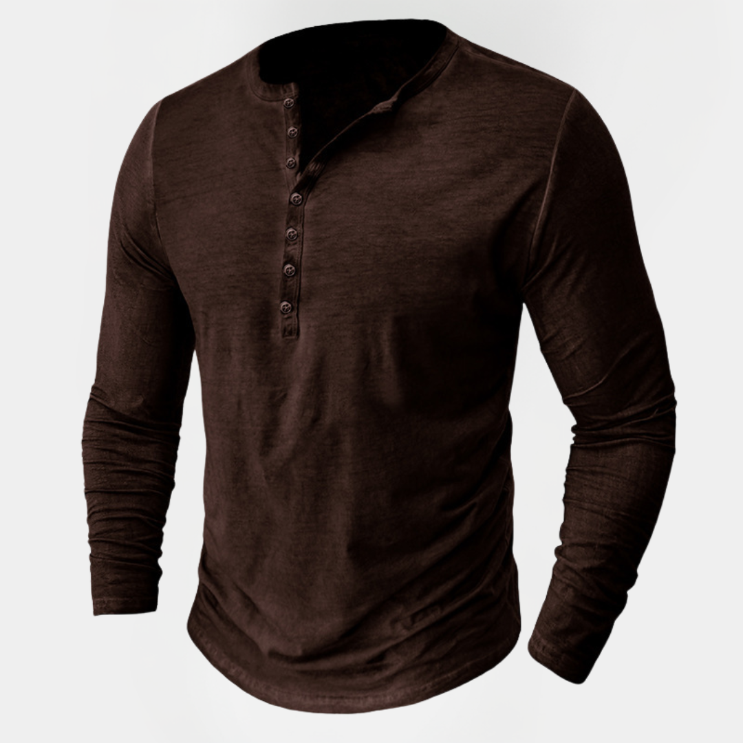 Micah | Cotton Henley Shirt