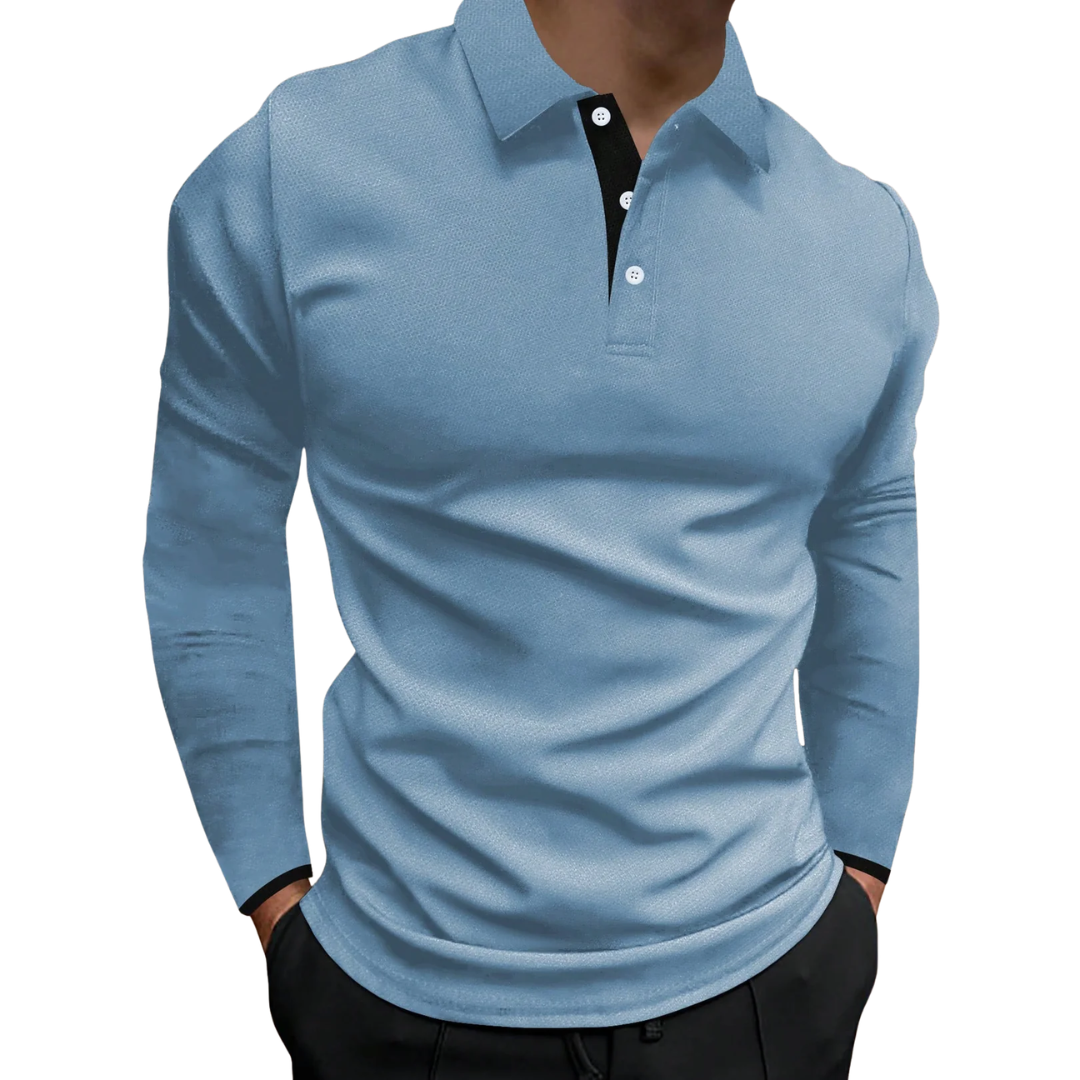 Hudson | Classic Long Sleeve Polo Shirt