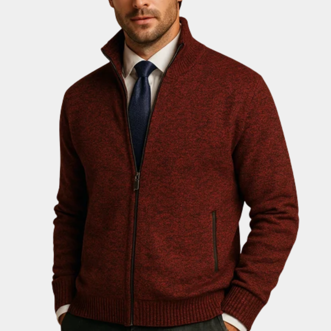 Harrison | Zip-Up Knit Sweater