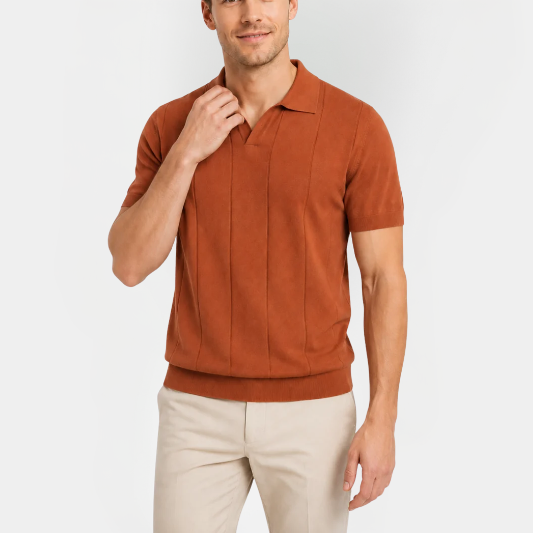 Sterling | Buttonless Polo Shirt