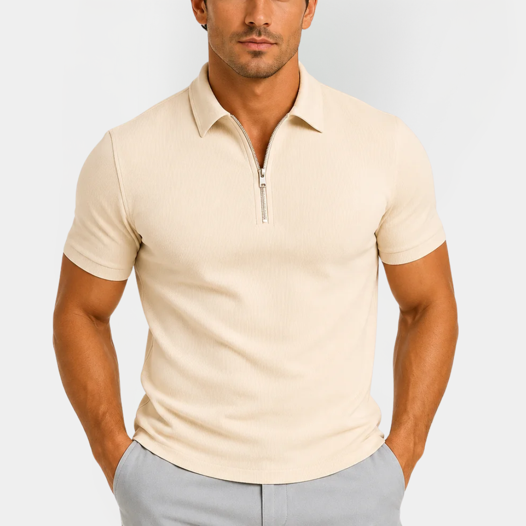 Roman | Zip Polo Shirt