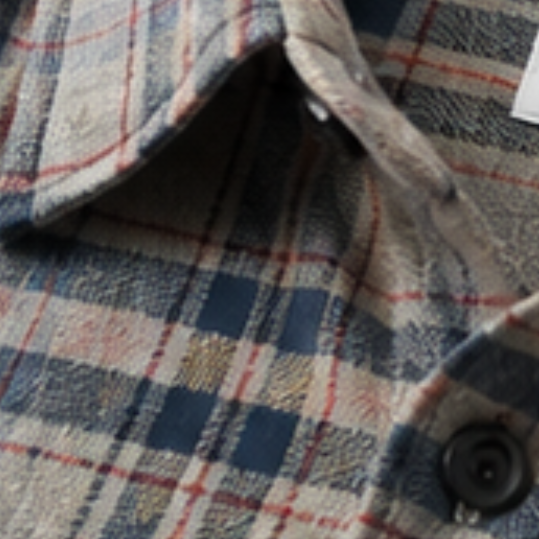 Franklin | Checked Cotton Blend Overshirt