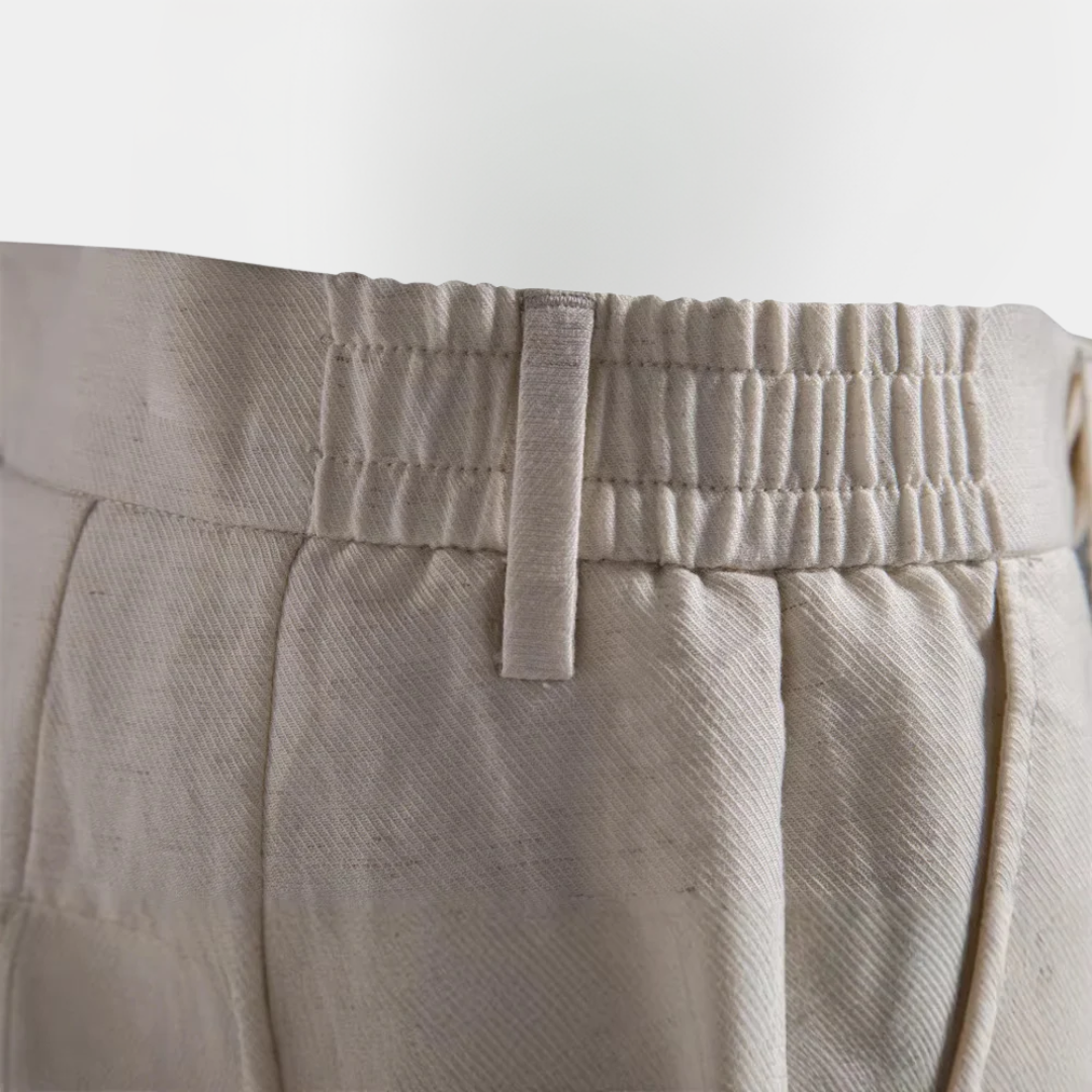 Derek | Cotton Blend Chino Bermuda Shorts