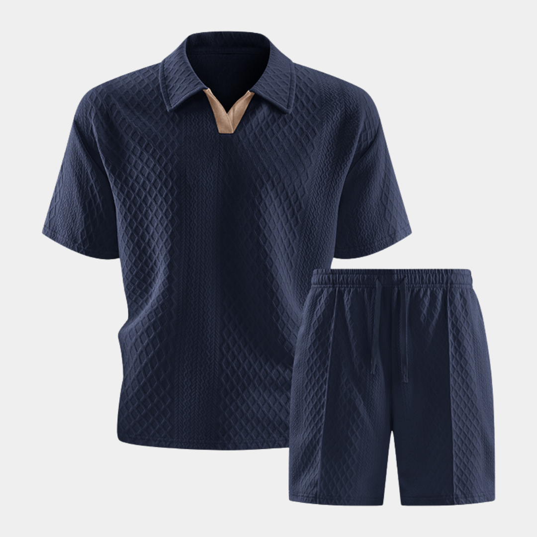 Mason | Buttonless Polo Summer Set