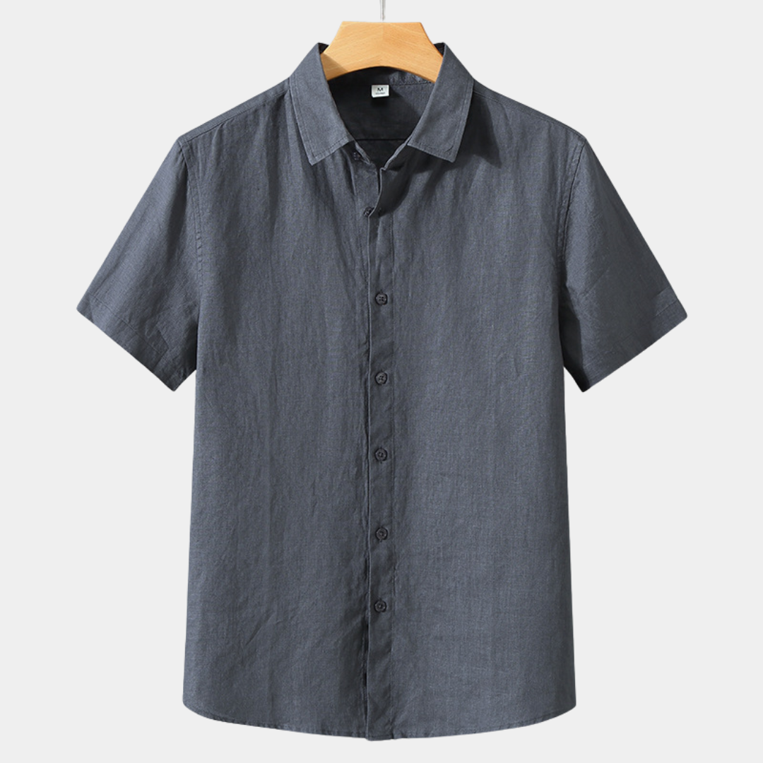 Finn | Classic Linen Short Sleeve Shirt