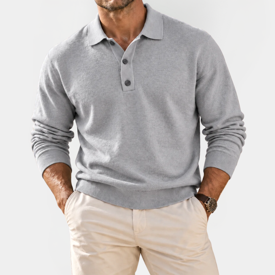 Cedric | Classic Long Sleeve Polo Shirt