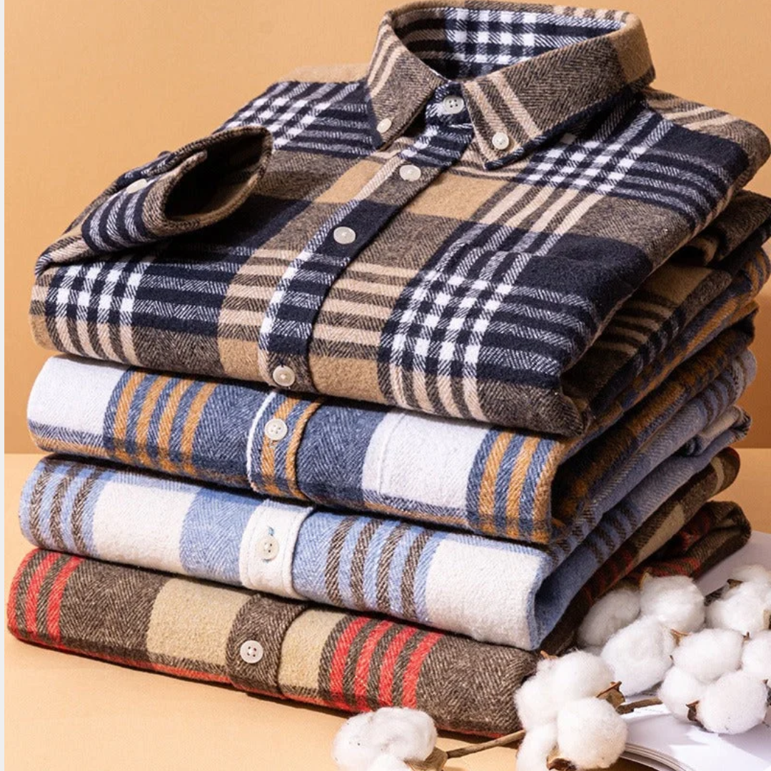 Tristan | Cotton Flannel Shirt