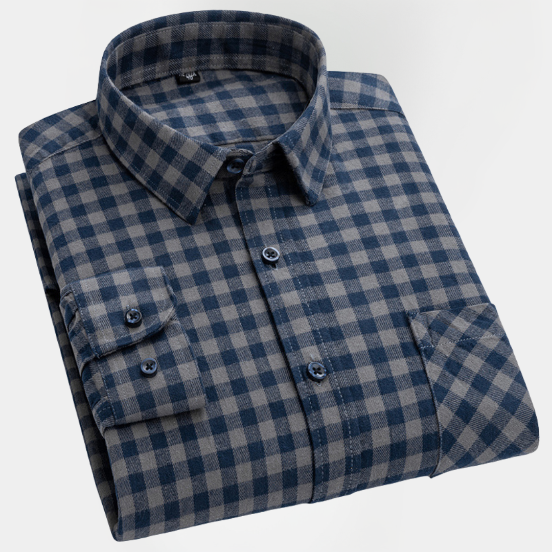 Roland | Checked Cotton Overshirt