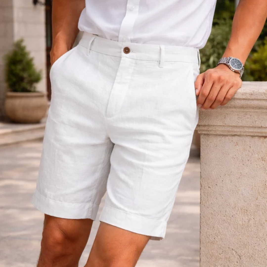 Brooks | Linen Blend Chino Shorts