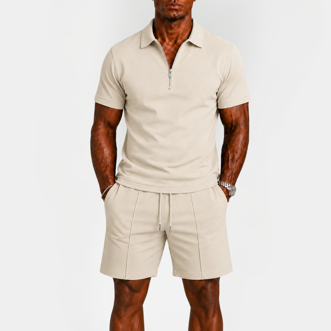 Blake | Zip Polo Summer Set
