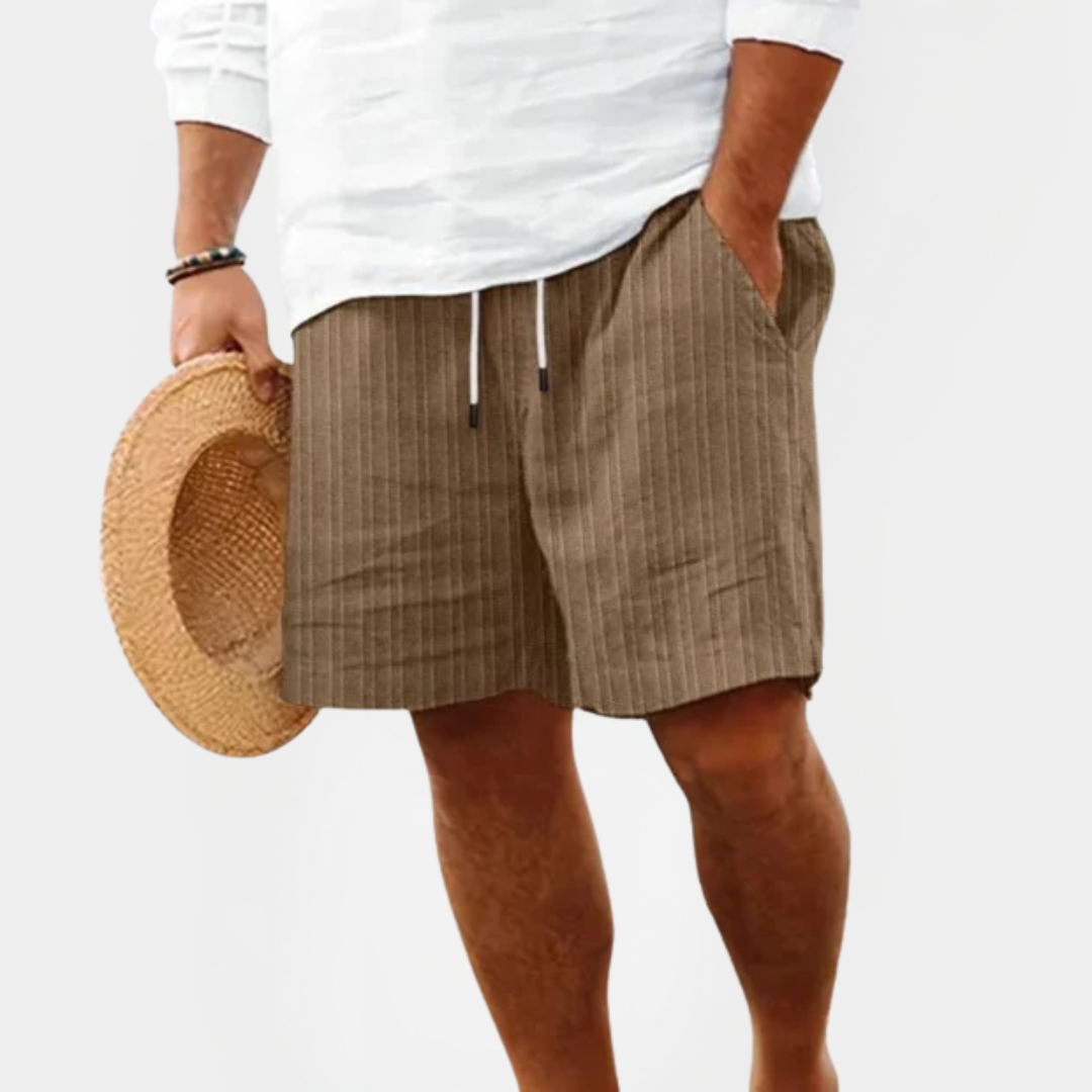 Silas | Striped Drawstring Shorts