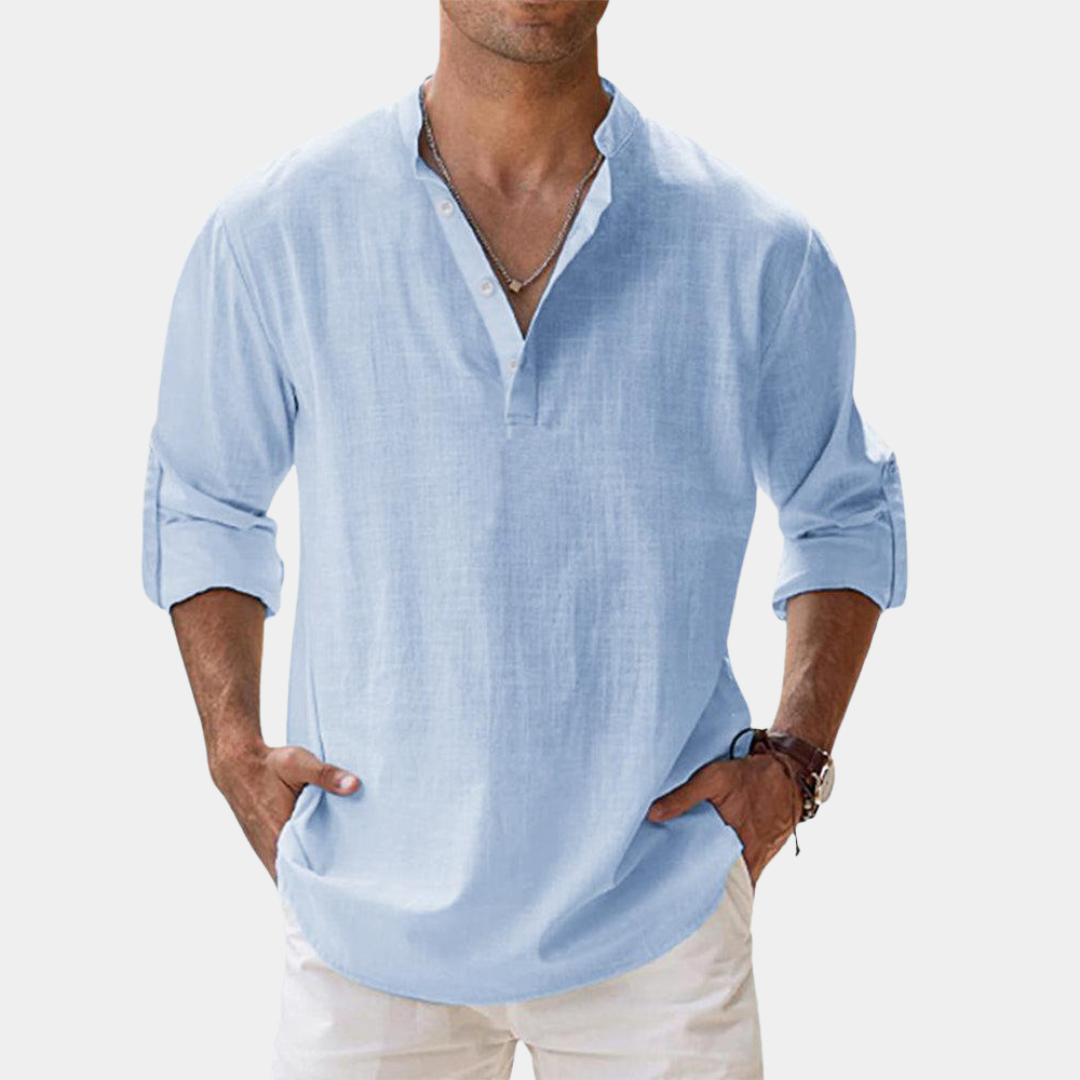 Oliver | Cotton Grandad Shirt