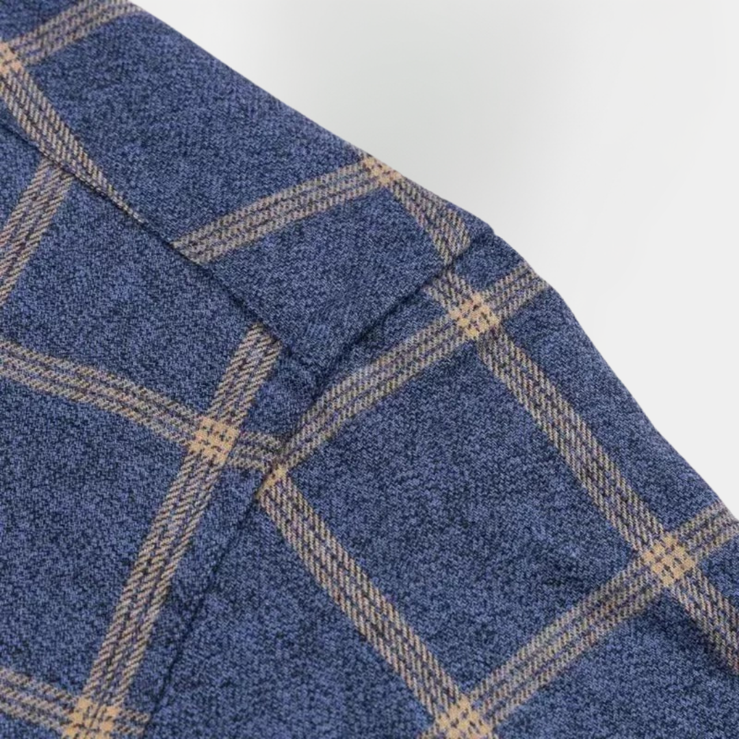 Preston | Checked Cotton Long Sleeve Shirt