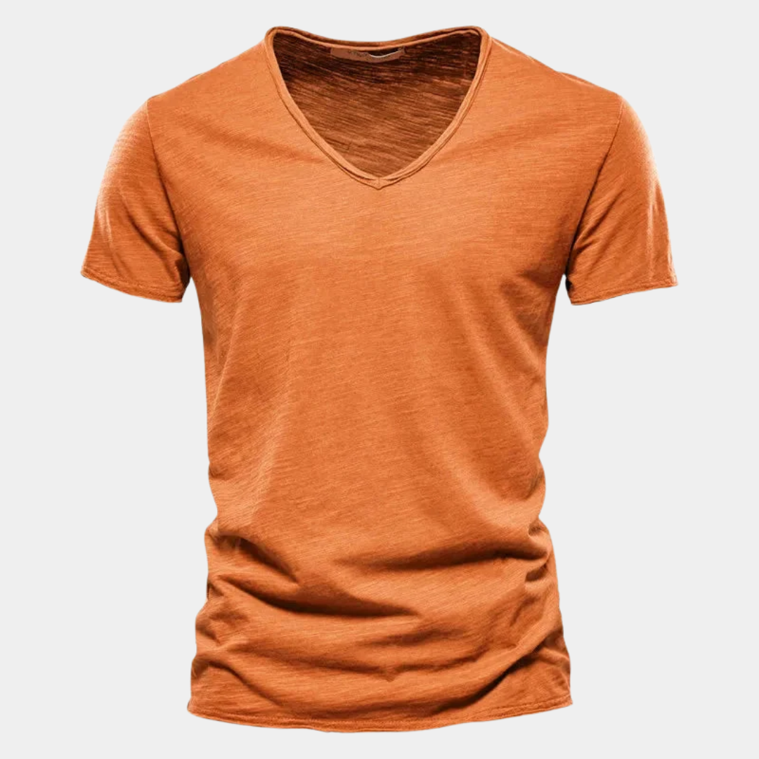 Ethan | Classic Cotton V-Neck T-Shirt