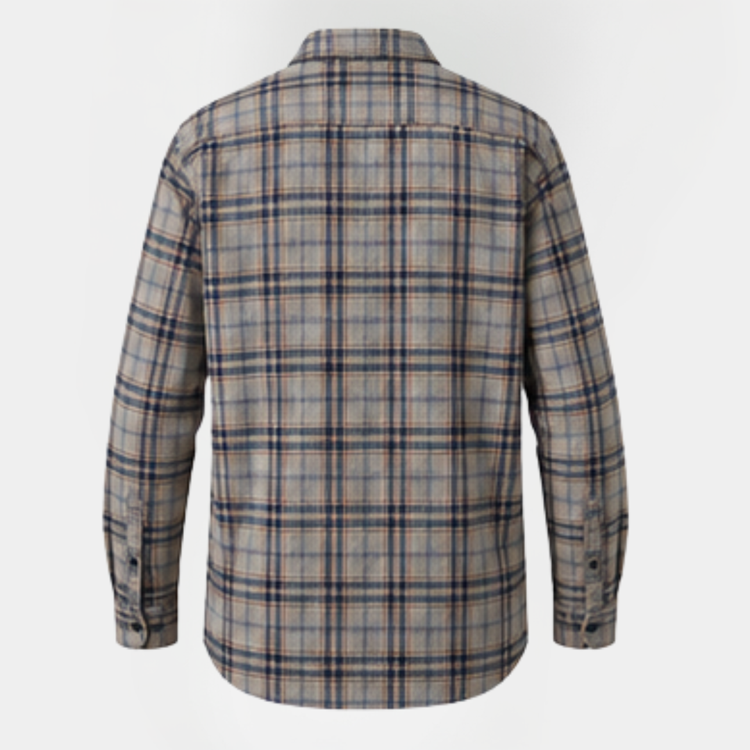 Franklin | Checked Cotton Blend Overshirt