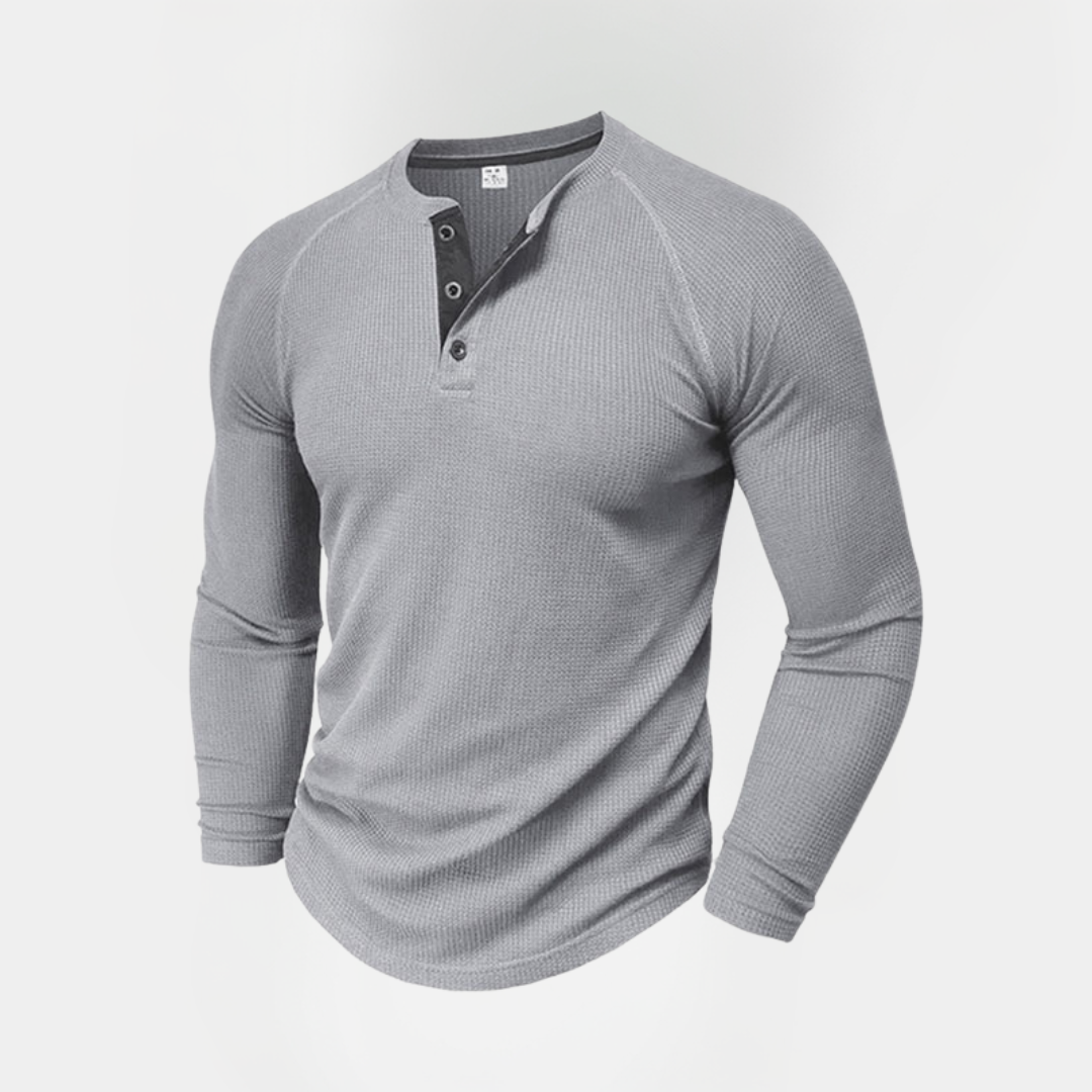 Dylan | Waffle Knit Henley Shirt