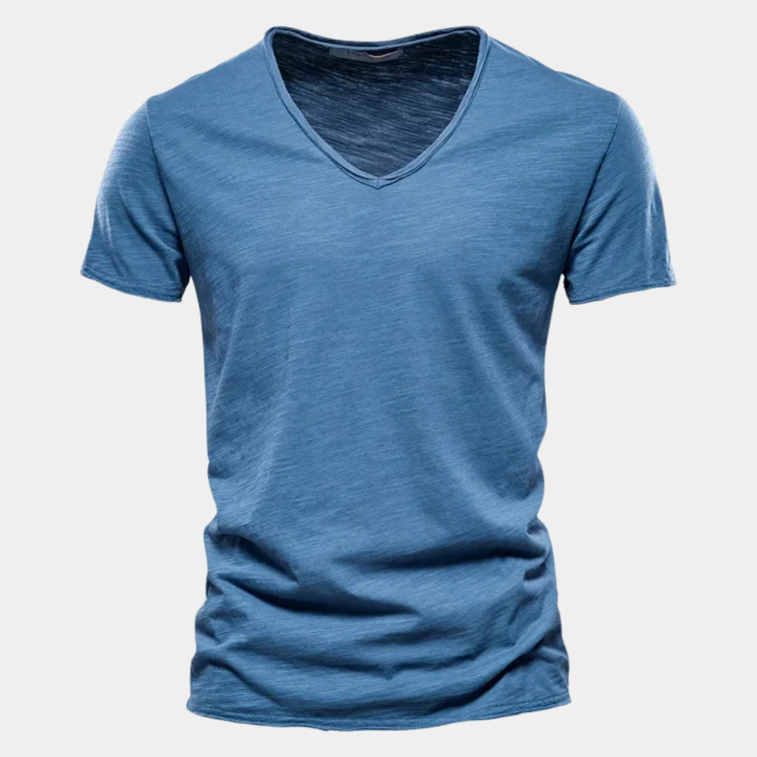 Ethan | Classic Cotton V-Neck T-Shirt