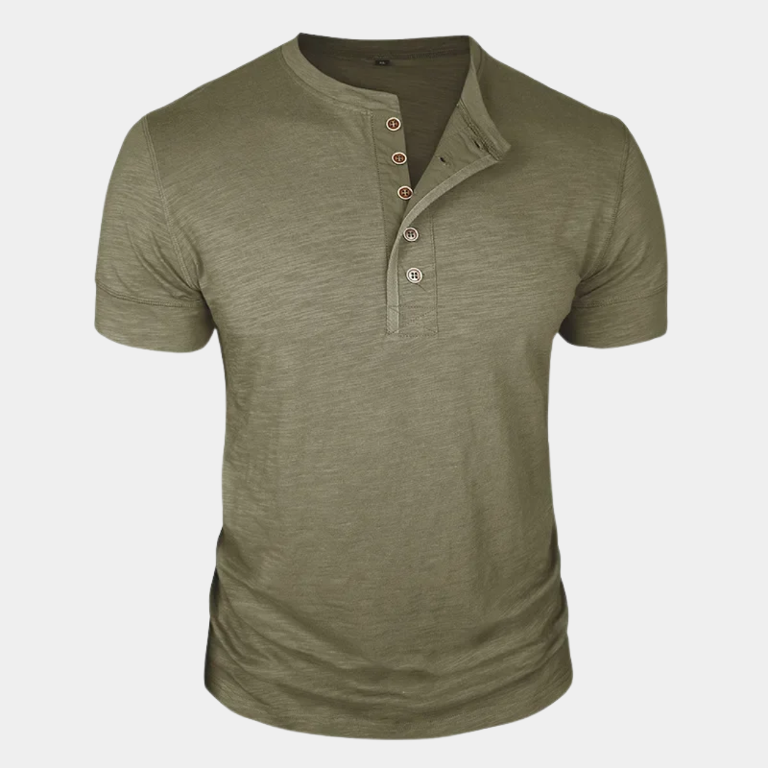 Cooper | Classic Henley T-Shirt