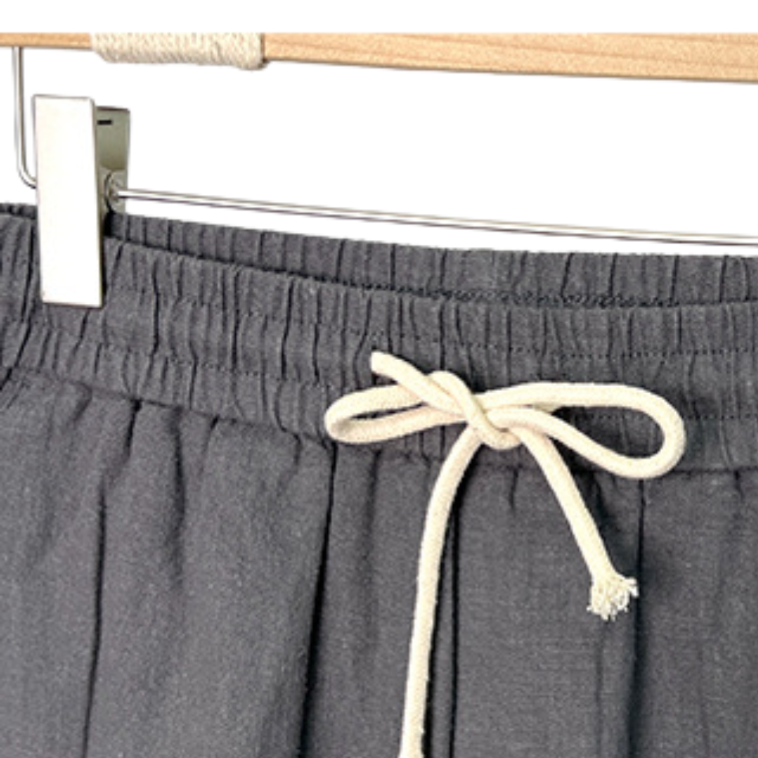 Harvey | Linen Blend Drawstring Shorts