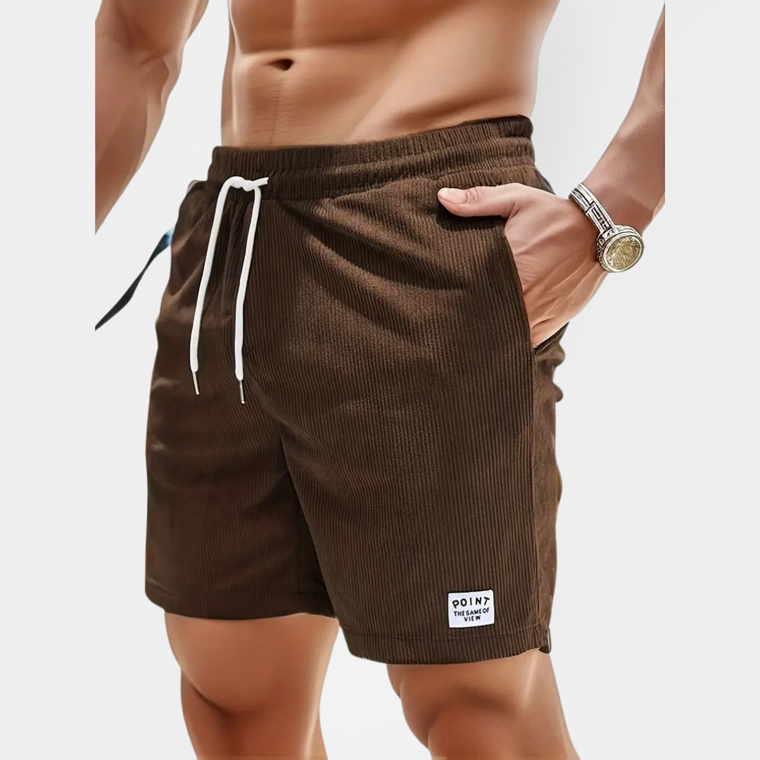 Elliot | Ribbed Drawstring Shorts