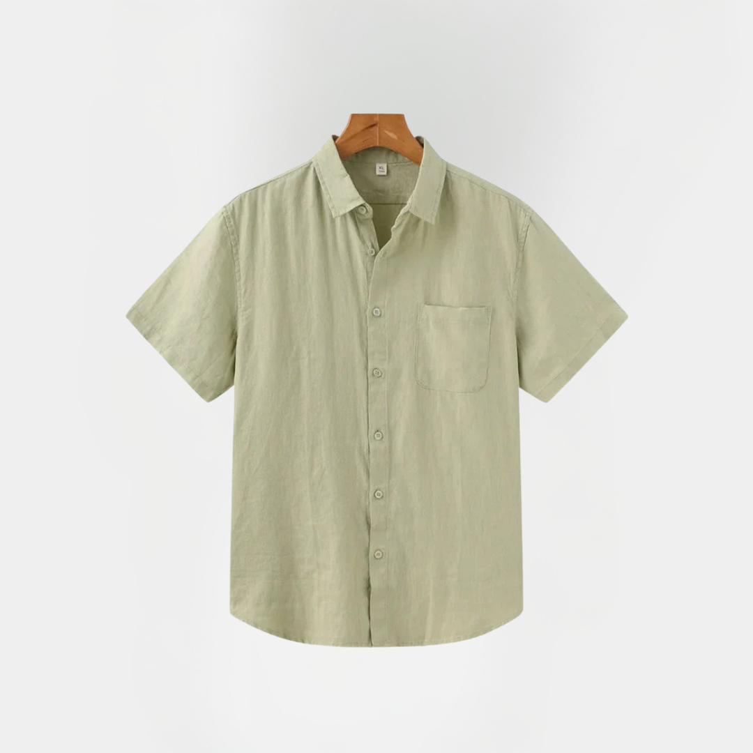 Declan | Short Sleeve Linen Shirt