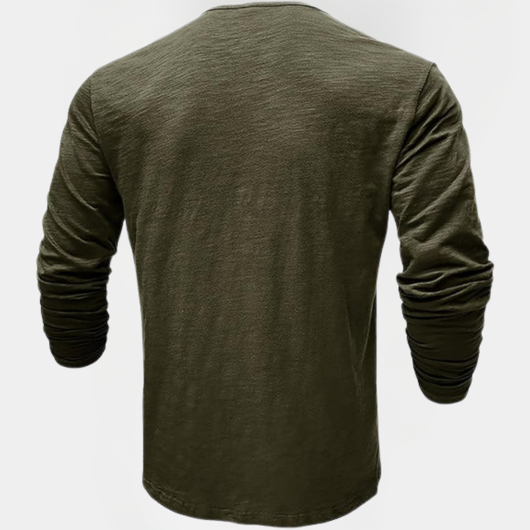Roland | Long Sleeve Henley Shirt