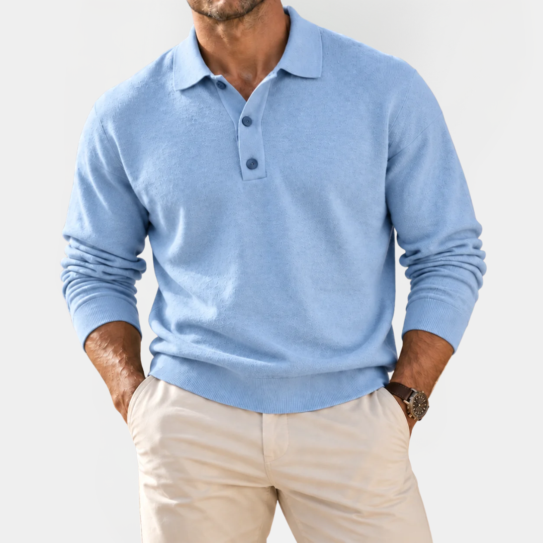 Cedric | Classic Long Sleeve Polo Shirt