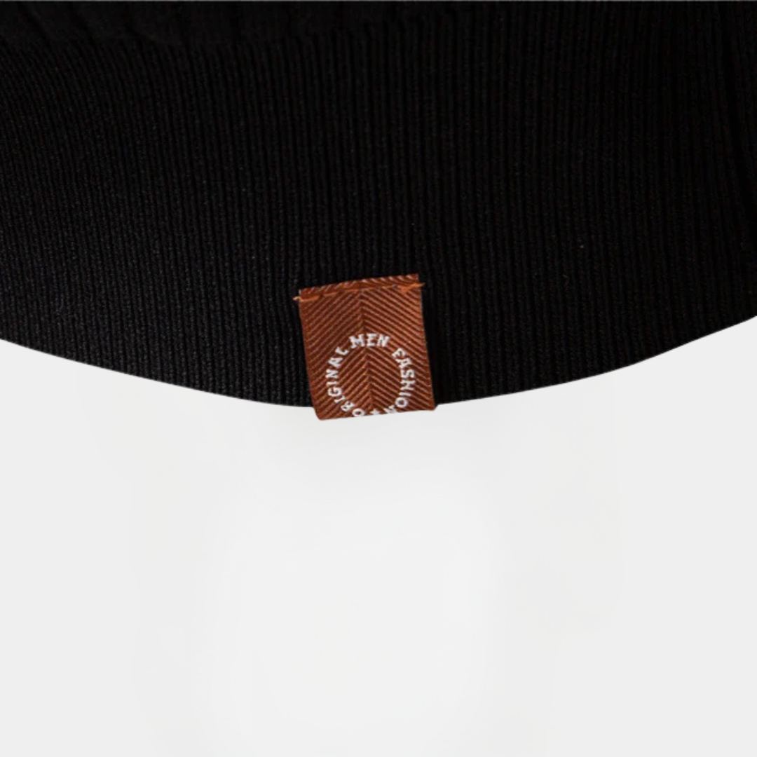 Landon | Ribbed Henley Sweater