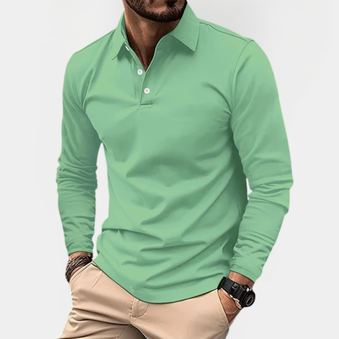 Beckett | Long Sleeve Polo Shirt