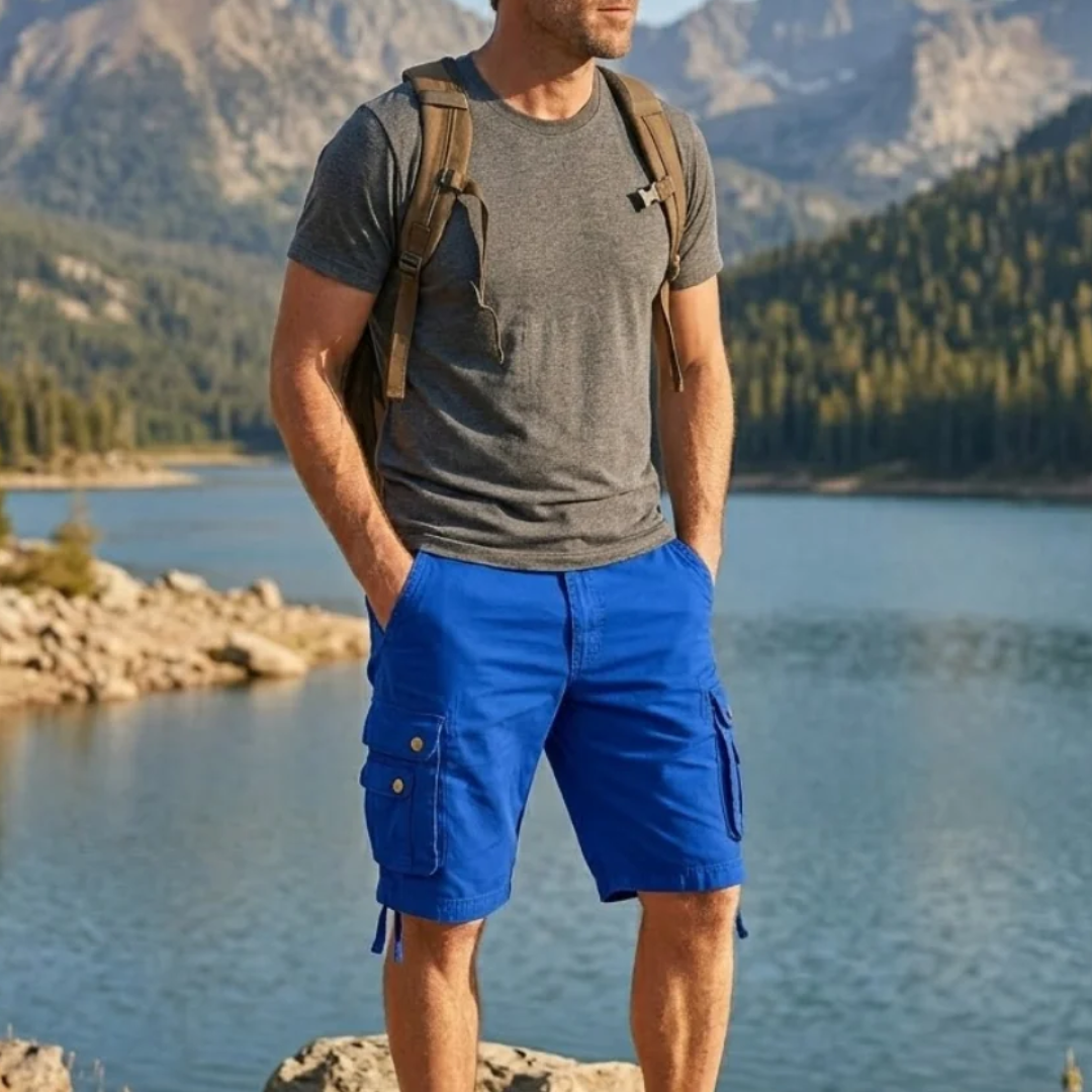Ronan | Cotton Cargo Shorts