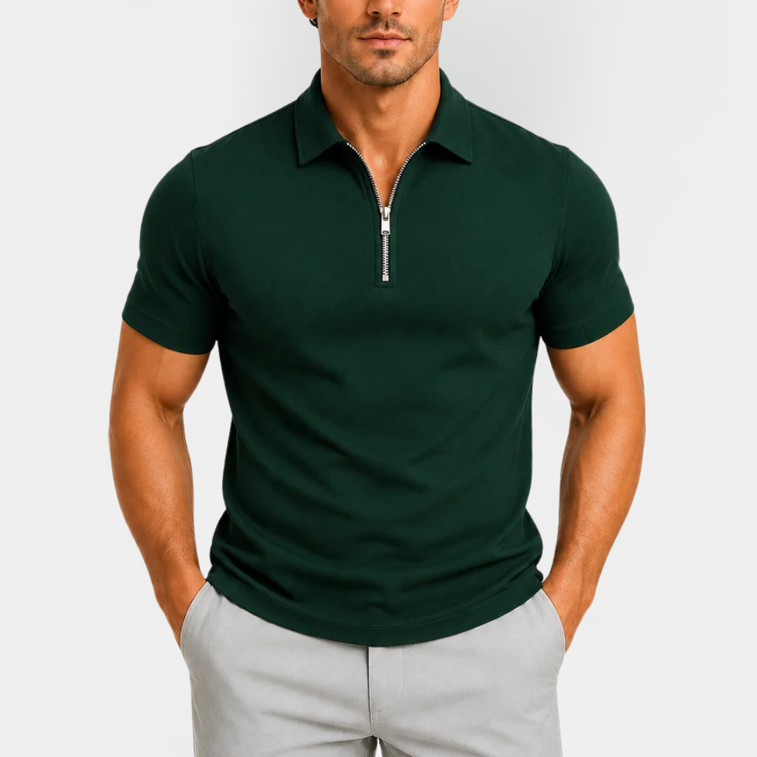 Roman | Zip Polo Shirt