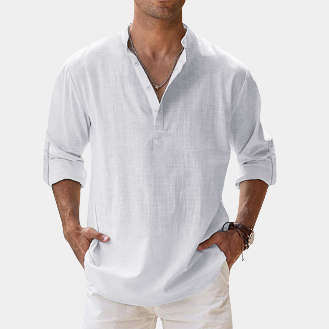 Oliver | Cotton Grandad Shirt