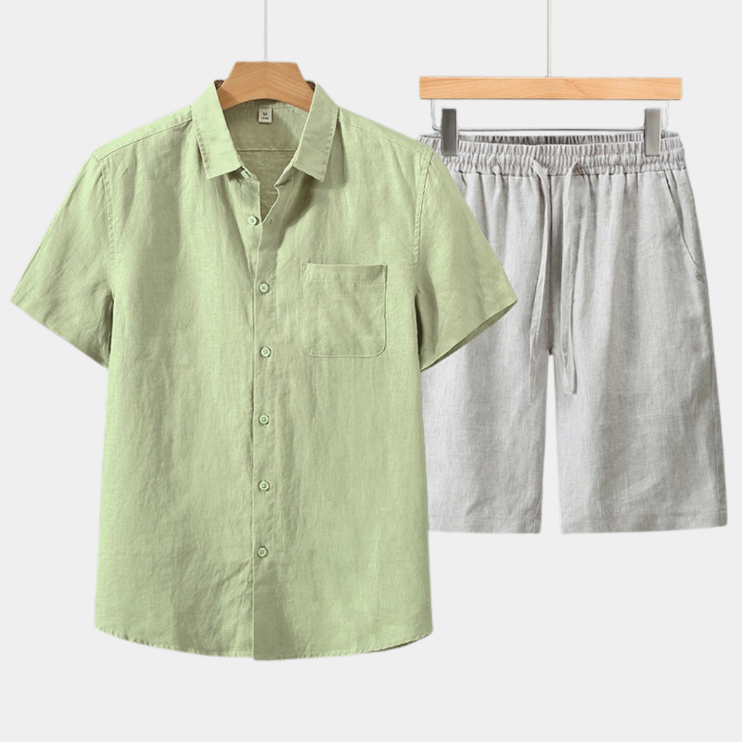 Luca | Linen Short Summer Set