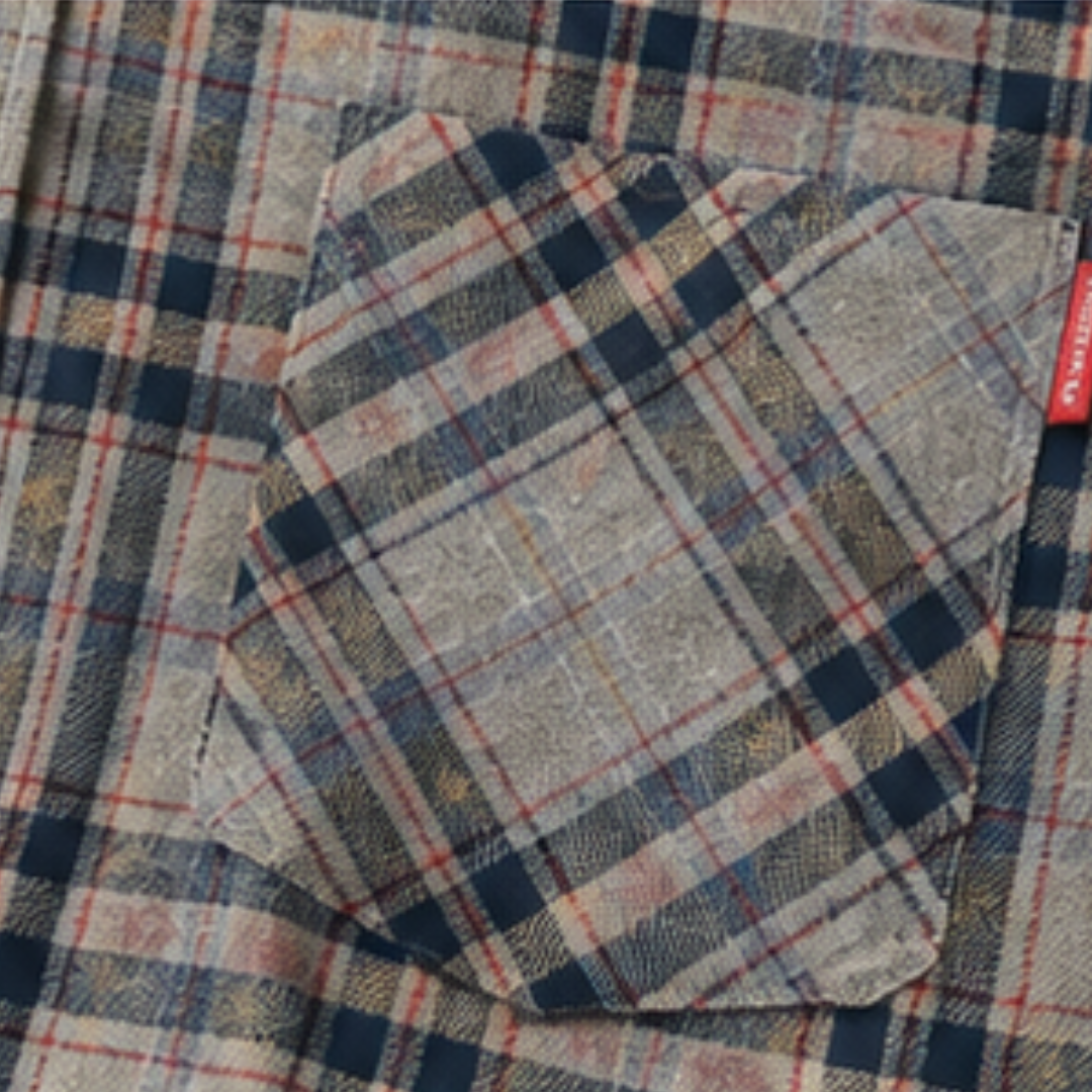 Franklin | Checked Cotton Blend Overshirt