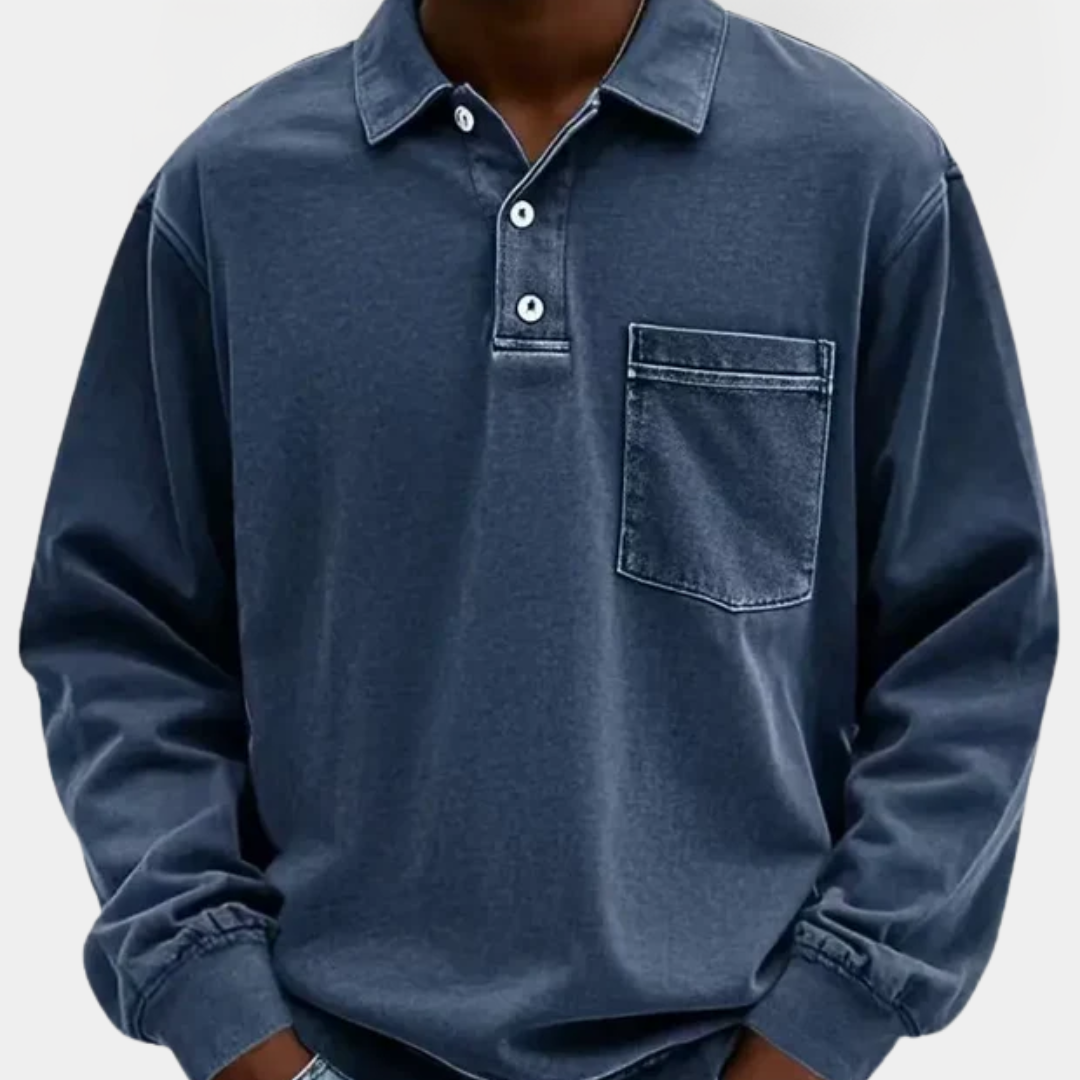 Quentin | Long Sleeve Polo Shirt