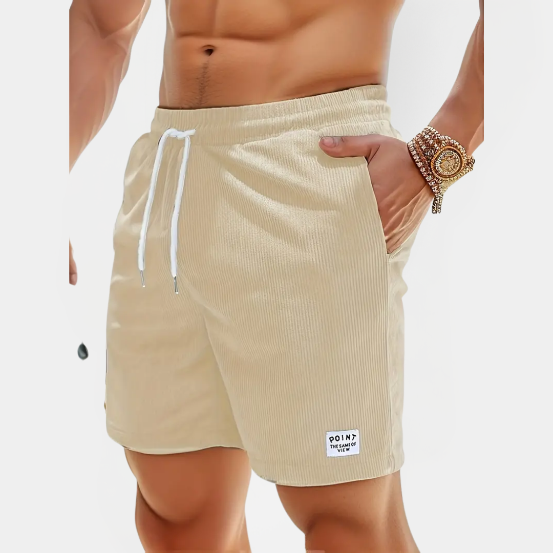 Elliot | Ribbed Drawstring Shorts