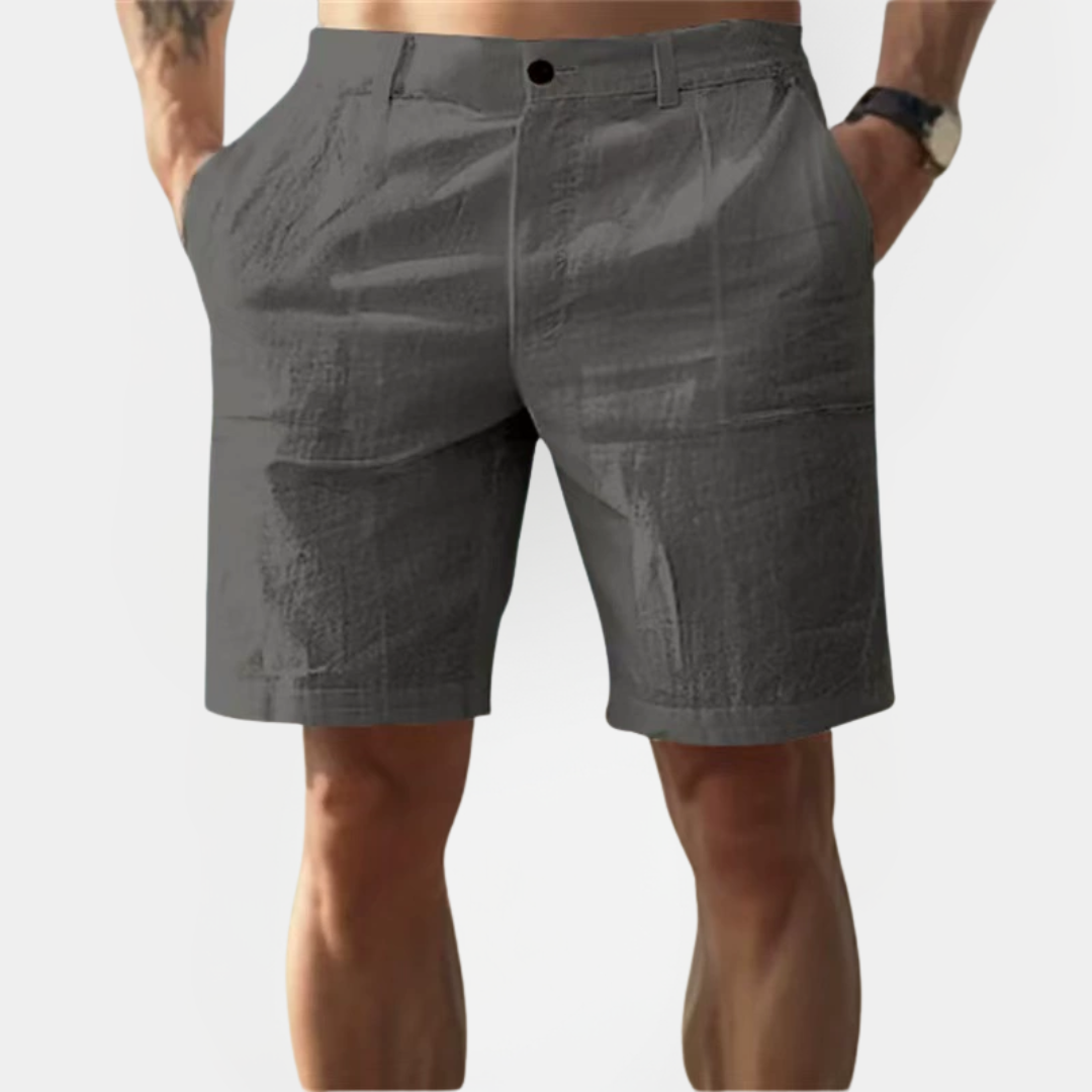 Tristan | Cotton Linen Chino Shorts