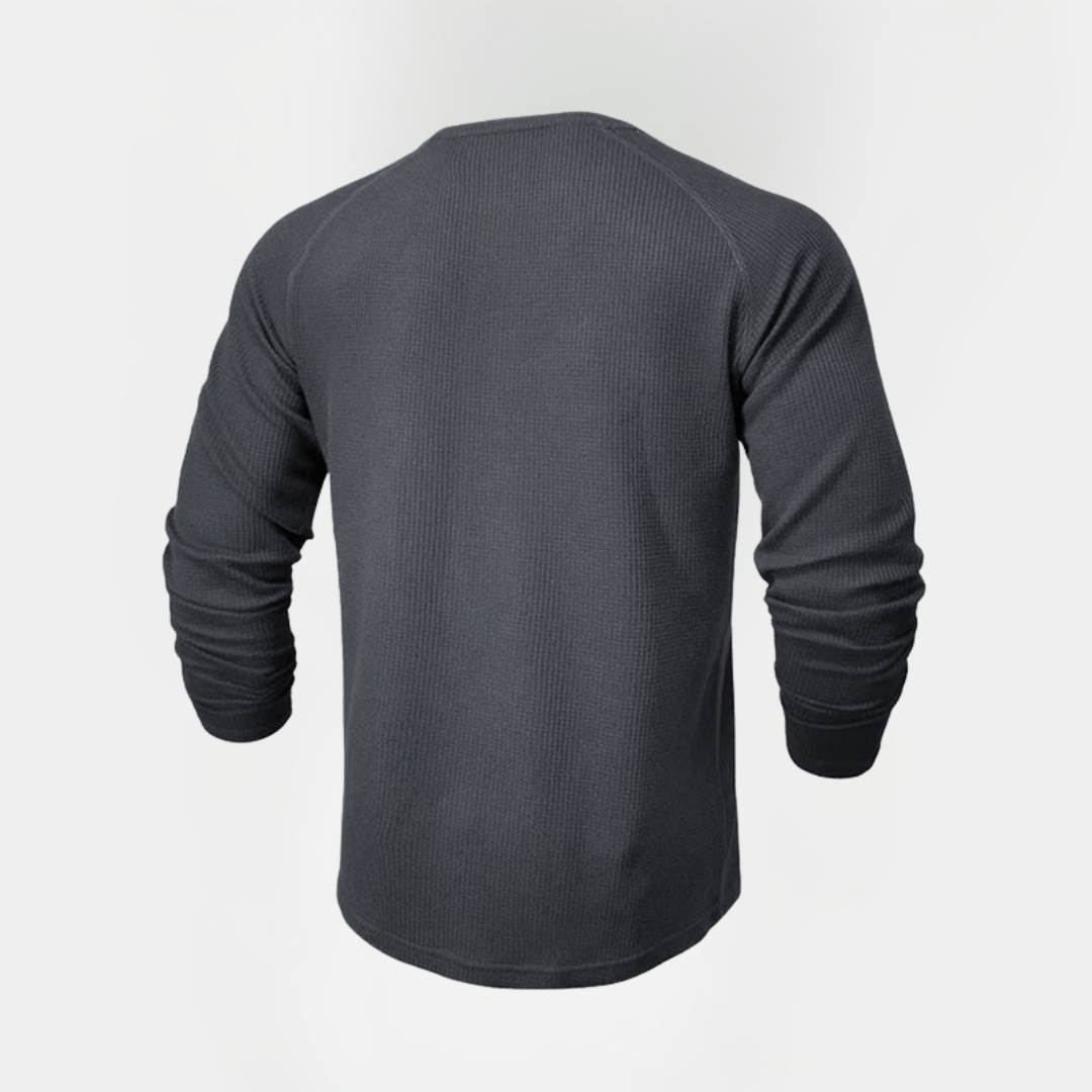 Dylan | Waffle Knit Henley Shirt