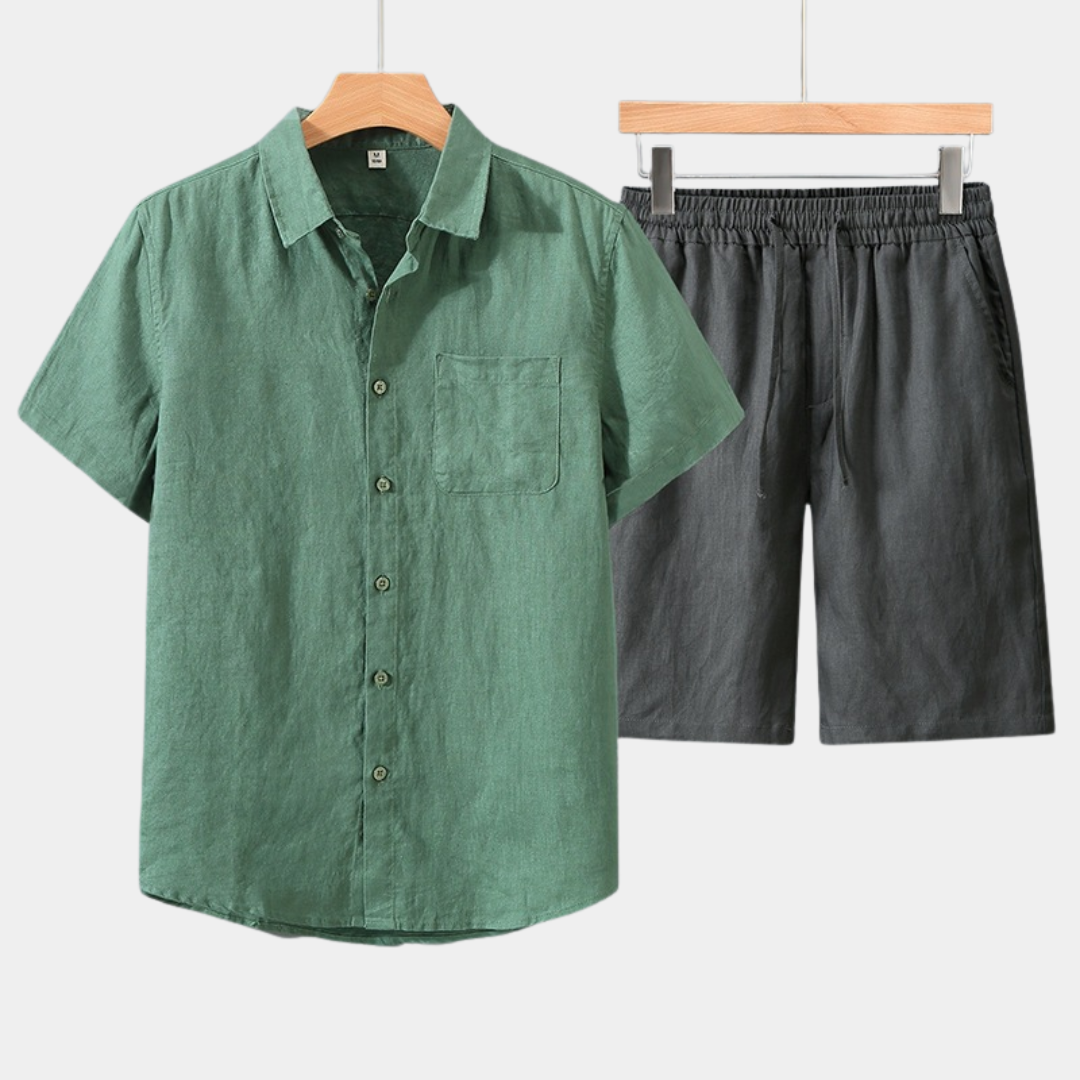Luca | Linen Short Summer Set