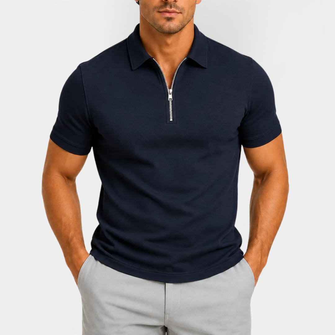 Roman | Zip Polo Shirt