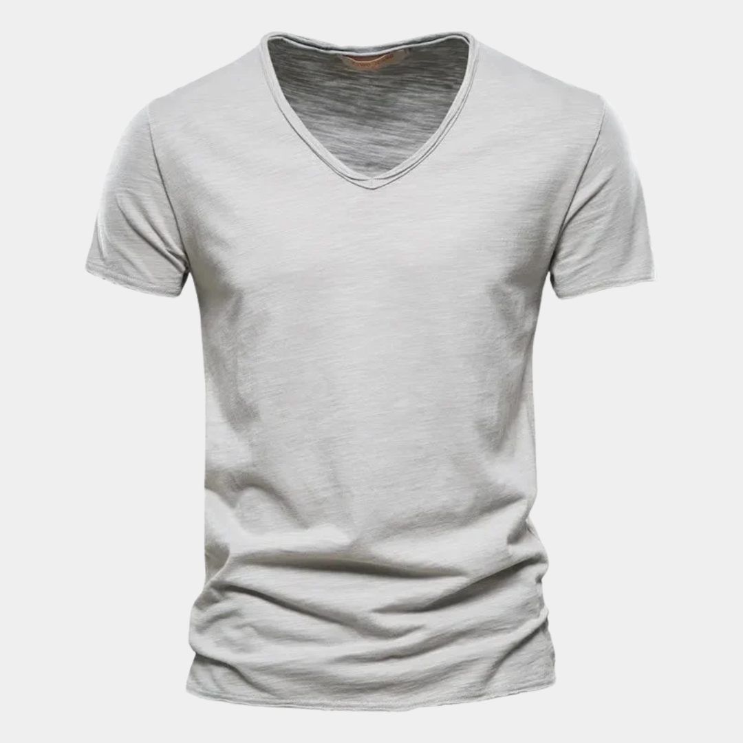 Ethan | Classic Cotton V-Neck T-Shirt