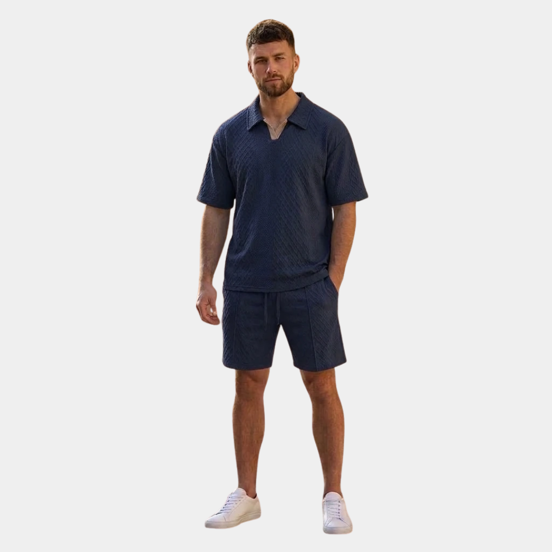 Mason | Buttonless Polo Summer Set